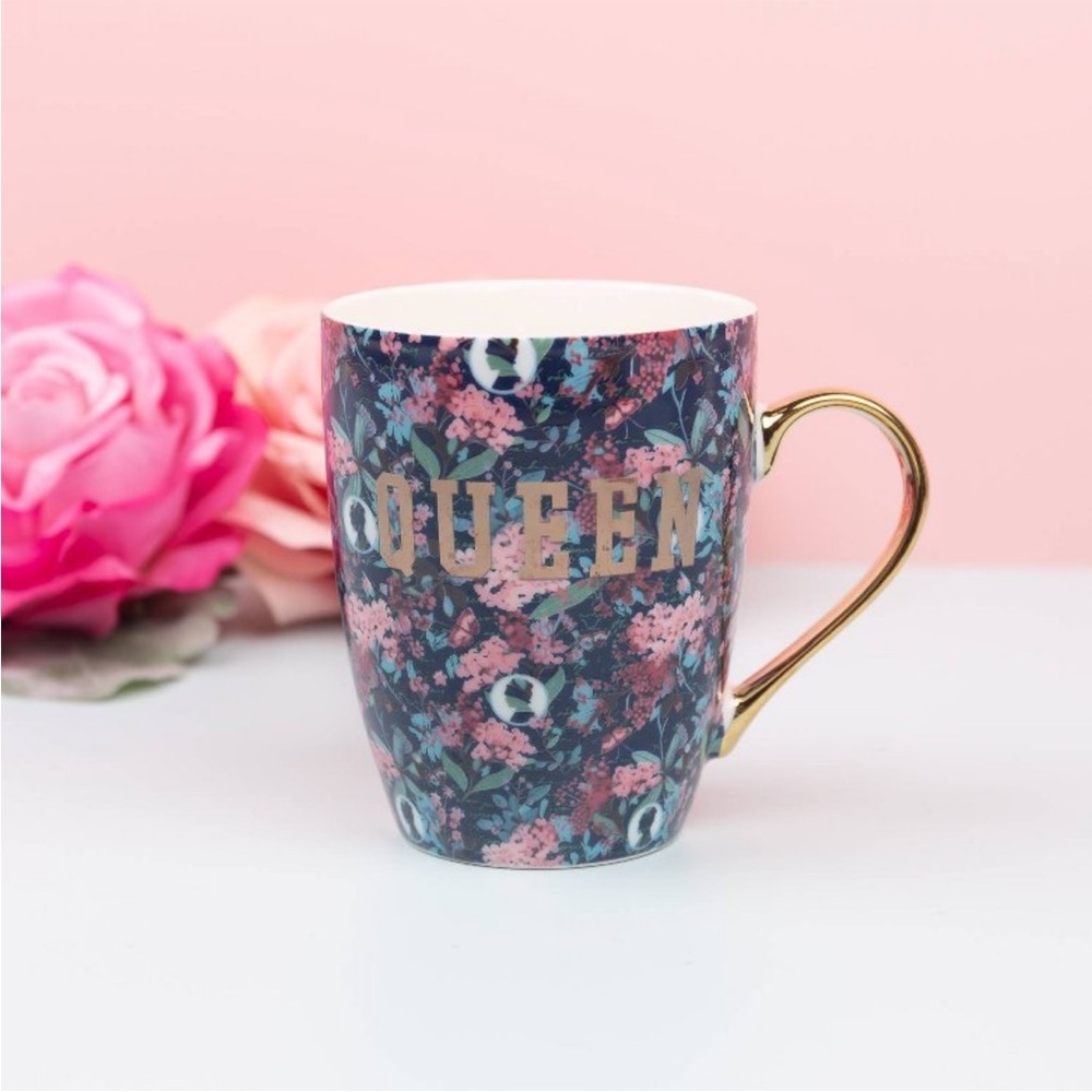 BRIDGERTON NEW Izzy & liv ceramic floral rug -forest green -11oz